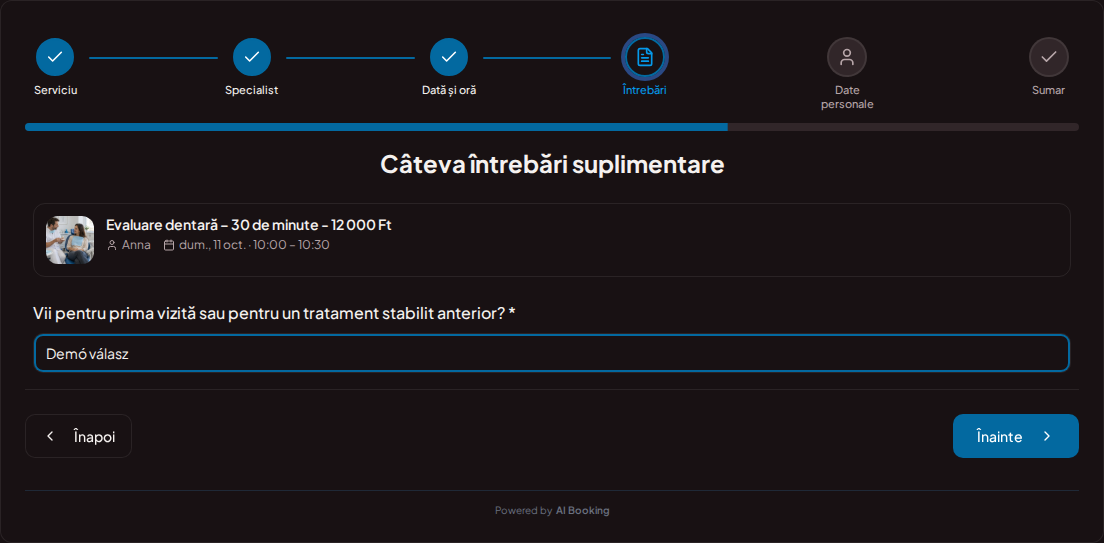 Sistem de programări pentru stomatologi – Întrebare prealabilă pentru vizita stomatologică: Vii pentru prima vizită sau pentru un tratament stabilit anterior? Sistem de programări pentru stomatologi – Întrebare prealabilă pentru vizita stomatologică: Vii pentru prima vizită sau pentru un tratament stabilit anterior?