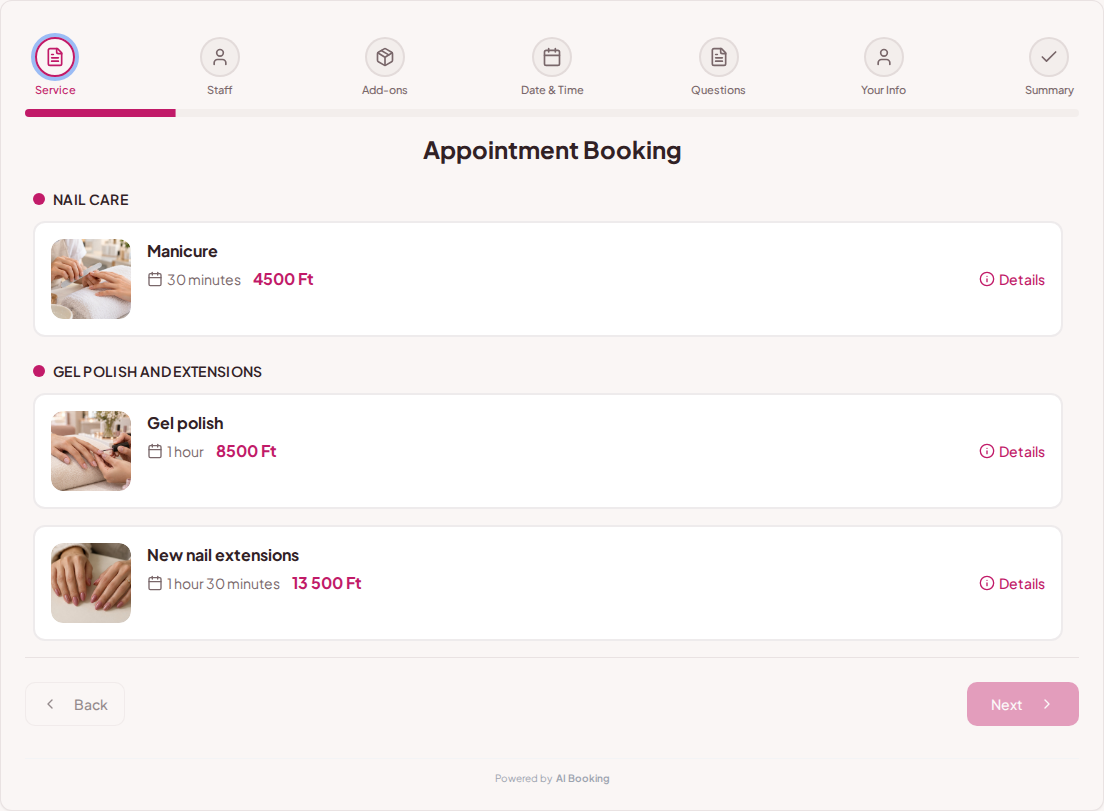 Online booking for nail salons – Gel polish, manicure and nail extensions with photos, prices and treatment times Online booking for nail salons – Gel polish, manicure and nail extensions with photos, prices and treatment times