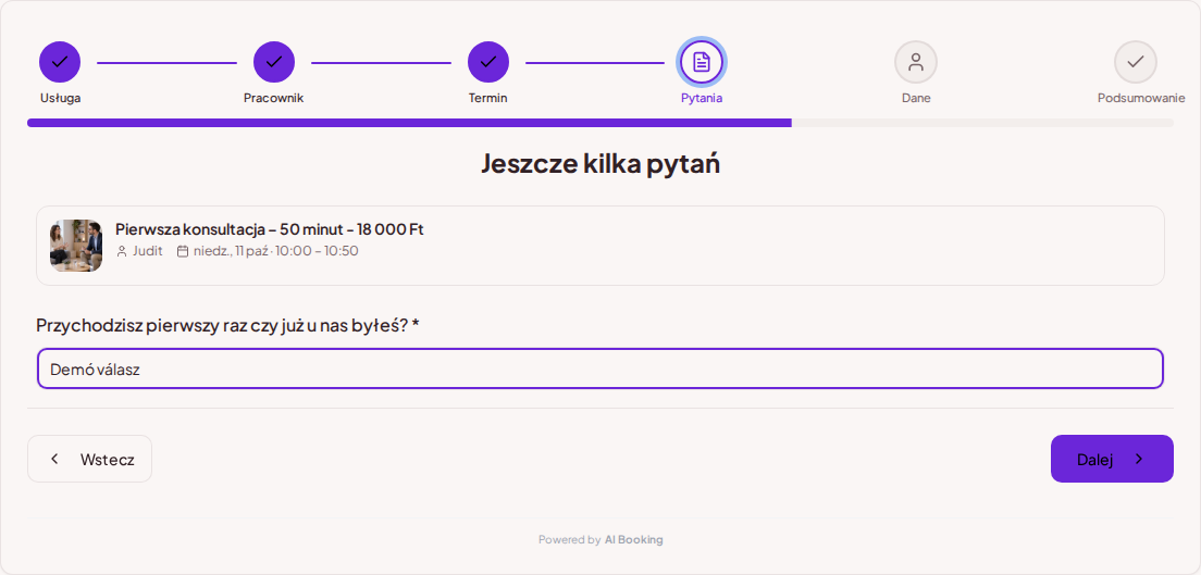 System rezerwacji terminów dla psychologów – Pytanie wstępne do rezerwacji konsultacji psychologicznej: Czy przychodzisz pierwszy raz, czy już u nas byłeś? System rezerwacji terminów dla psychologów – Pytanie wstępne do rezerwacji konsultacji psychologicznej: Czy przychodzisz pierwszy raz, czy już u nas byłeś?